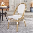 Safavieh Lydia  Aluminum  Bistro Chairs in White