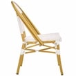 Safavieh Lydia  Aluminum  Bistro Chairs in White
