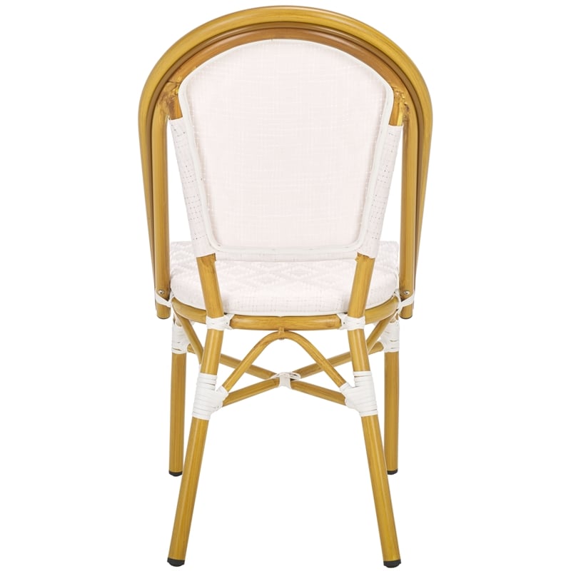 Safavieh Lydia  Aluminum  Bistro Chairs in White