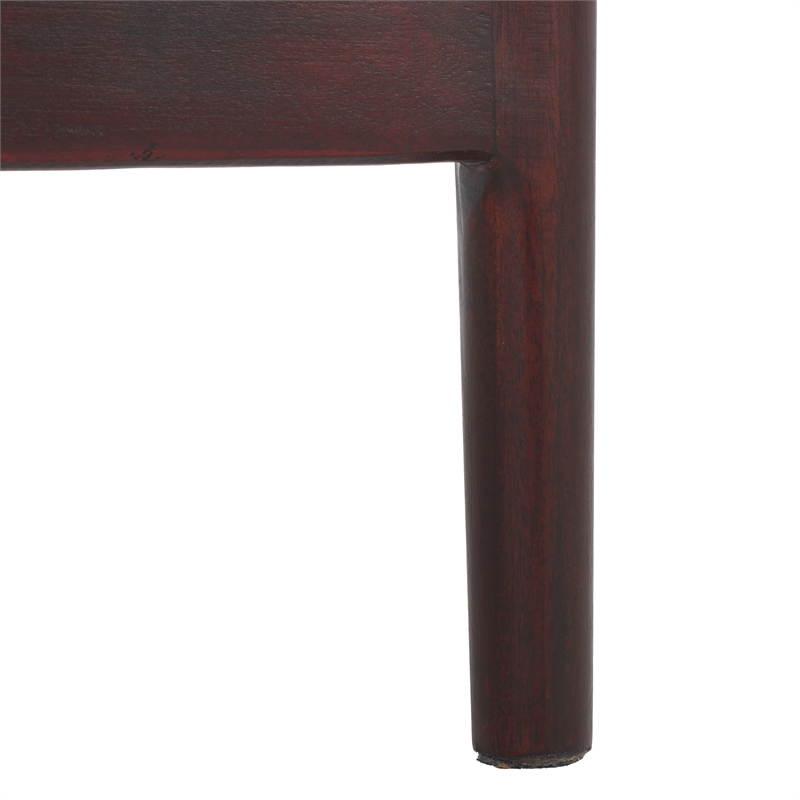 Safavieh Brando Solid Wood and Cotton Counter Stool in Brown / Brown