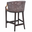 Safavieh Brando Solid Wood and Cotton  Counter Stool in Brown/ White