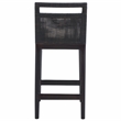 Safavieh Darin Solid Wood and Cotton Counter Stool in Brown / White