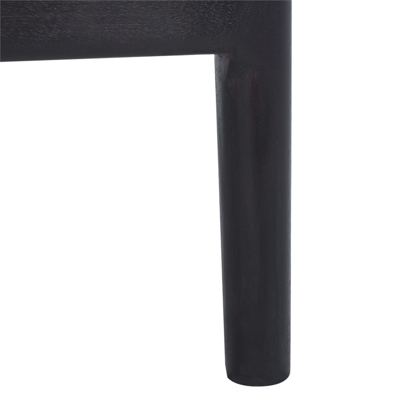 Safavieh Darin Solid Wood and Cotton Counter Stool in Brown / White