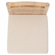 Safavieh Darin  Solid Wood and Cotton  Counter Stool in Natural / White