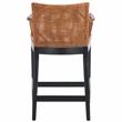 Safavieh Gianni Mahogany and Iron Counter Stool in Brown / White