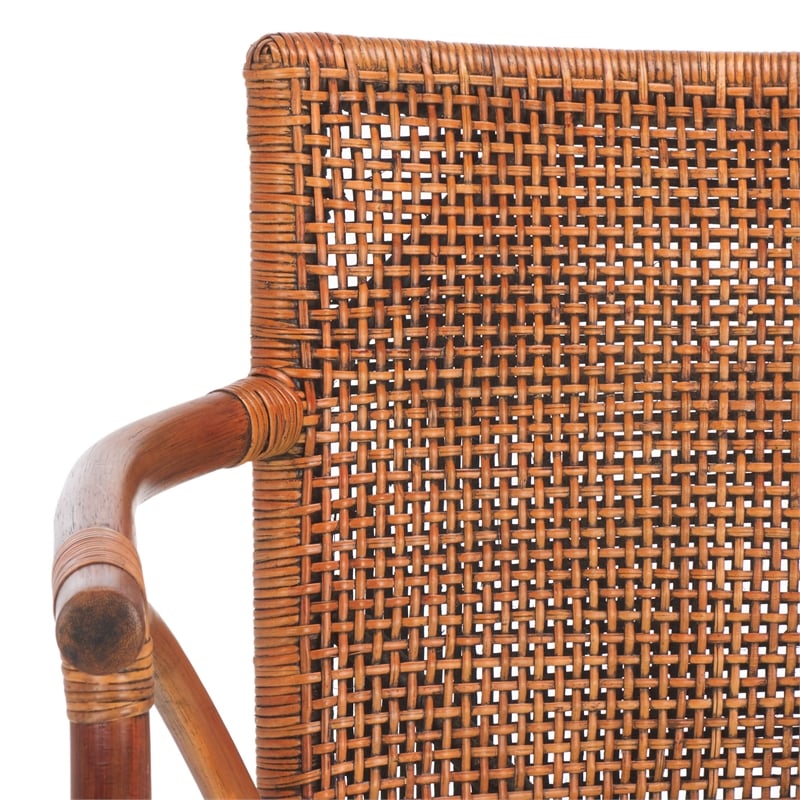 Safavieh Gianni Mahogany and Iron Counter Stool in Brown / White