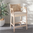 Safavieh Gianni Pine and Iron Counter Stool in Natural / White