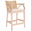 Safavieh Gianni Pine and Iron Counter Stool in Natural / White