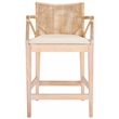 Safavieh Gianni Pine and Iron Counter Stool in Natural / White