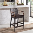 Safavieh Gianni Mahogany and Iron Counter Stool in Brown / Brown