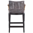 Safavieh Gianni Mahogany and Iron Counter Stool in Brown / Brown