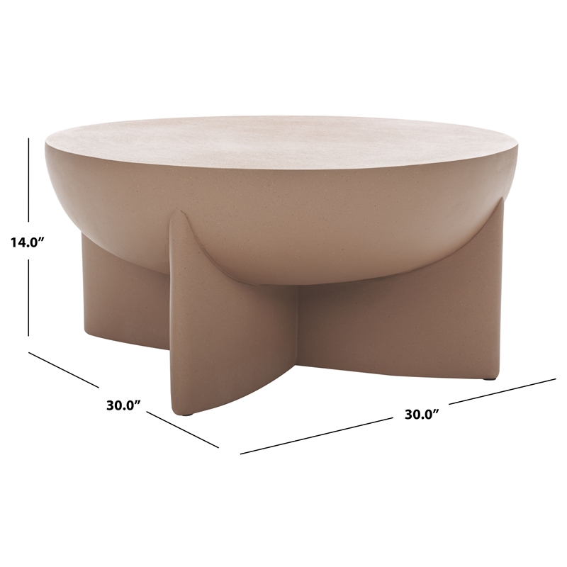Safavieh Devan Coffee Table in Terracotta