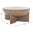 Safavieh Devan Coffee Table in Terracotta