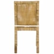 Safavieh Tojo Cane Wood and Rattan Dining Chair in White / Gray