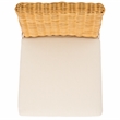 Safavieh Sanibel Wood and Rattan Side Chair in White / Natural