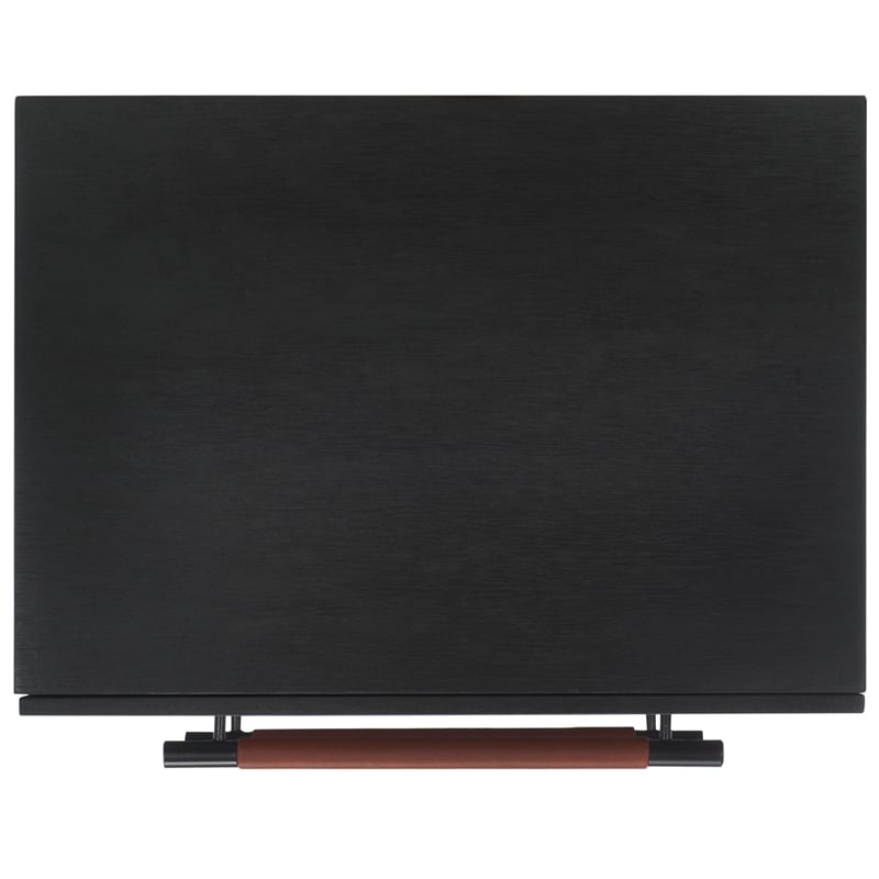 Safavieh Tiona Wood and Steel Nightstand in Black / Brown