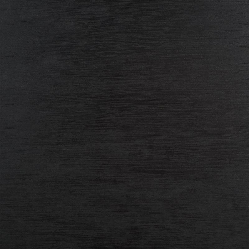 Safavieh Tiona Wood and Steel Nightstand in Black / Brown