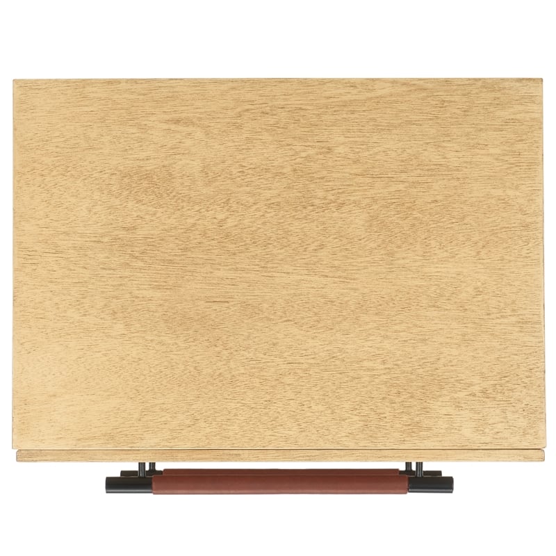 Safavieh Tiona Wood and Steel  Nightstand in Natural / Brown