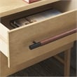 Safavieh Tiona Wood and Steel  Nightstand in Natural / Brown