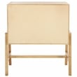 Safavieh Tiona Wood and Steel  Nightstand in Natural / Brown