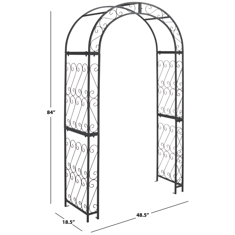 Safavieh Pagan Iron Arches in Black