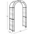 Safavieh Pagan Iron Arches in Black