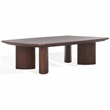 Safavieh Barnard Wood Coffee Table in Walnut