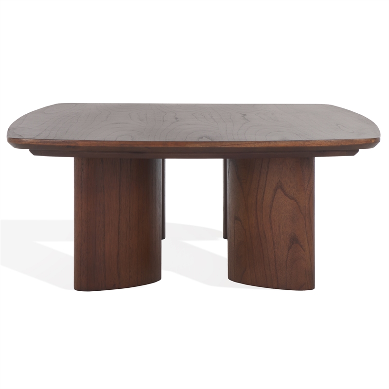 Safavieh Barnard Wood Coffee Table in Walnut