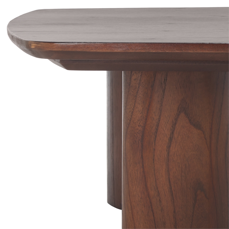 Safavieh Barnard Wood Coffee Table in Walnut