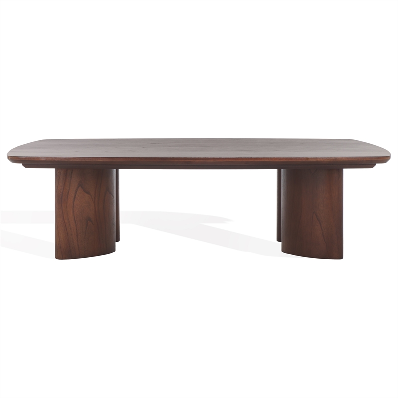 Safavieh Barnard Wood Coffee Table in Walnut