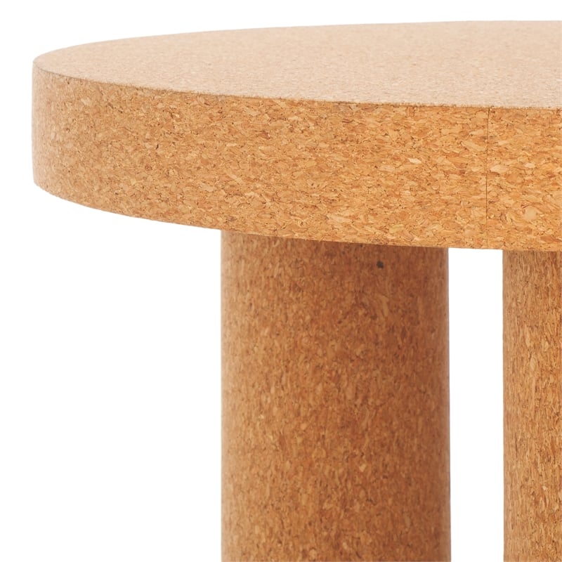 Safavieh Gilligan 3 Leg Accent Table in Cork