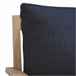 Safavieh Martinique  Wood Outdoor Sofa in Natural / Navy