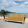 Safavieh Martinique Wood Outdoor Sofa in Natural / Brown