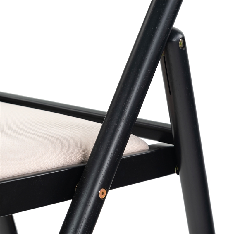 safavieh jacie wood dining chair in black / white
