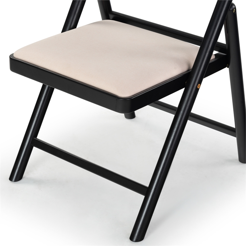 safavieh jacie wood dining chair in black / white