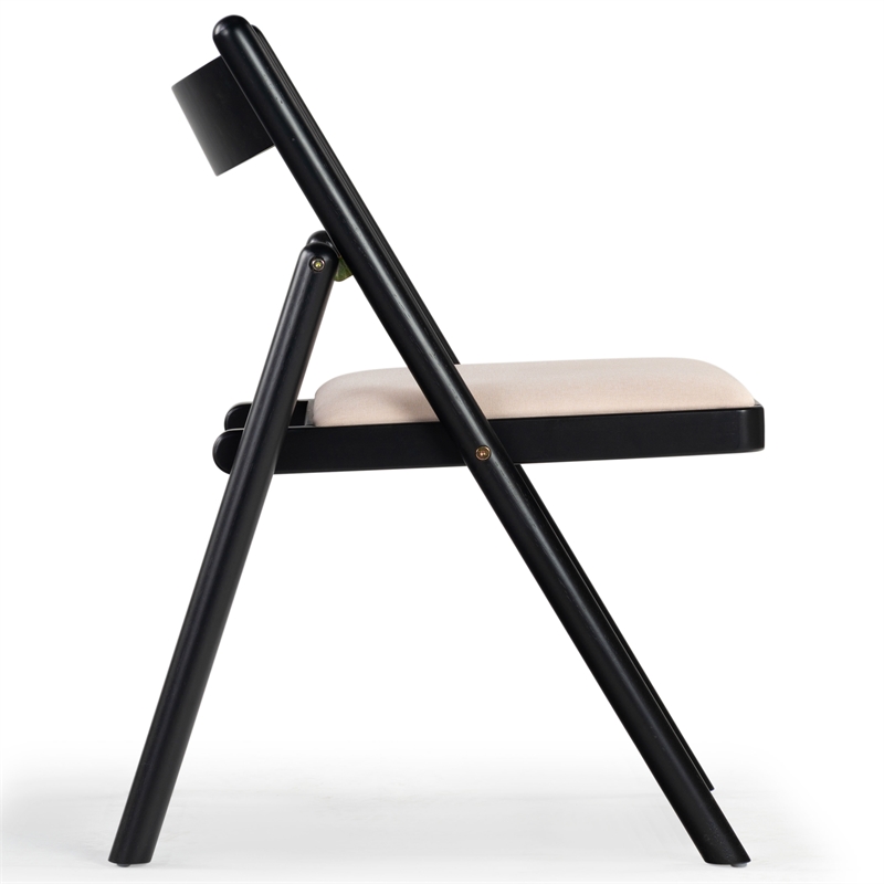 safavieh jacie wood dining chair in black / white