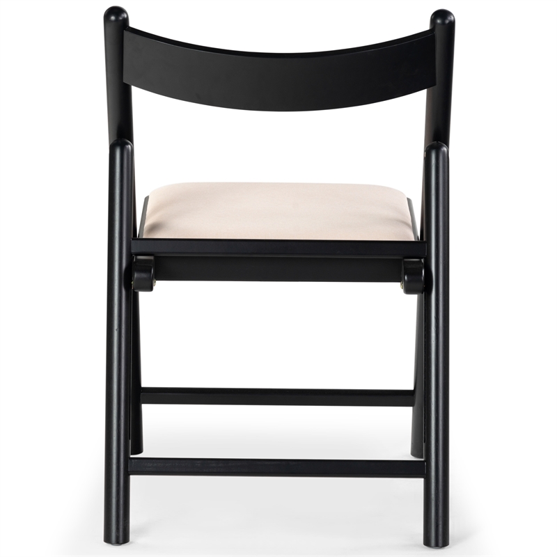 safavieh jacie wood dining chair in black / white