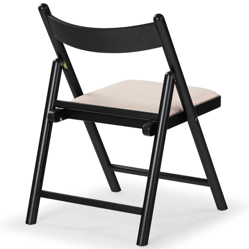 safavieh jacie wood dining chair in black / white