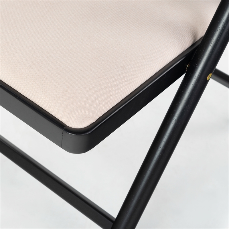 safavieh jacie wood dining chair in black / white