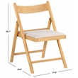 Safavieh Jacie Wood Dining Chair in Natural / White