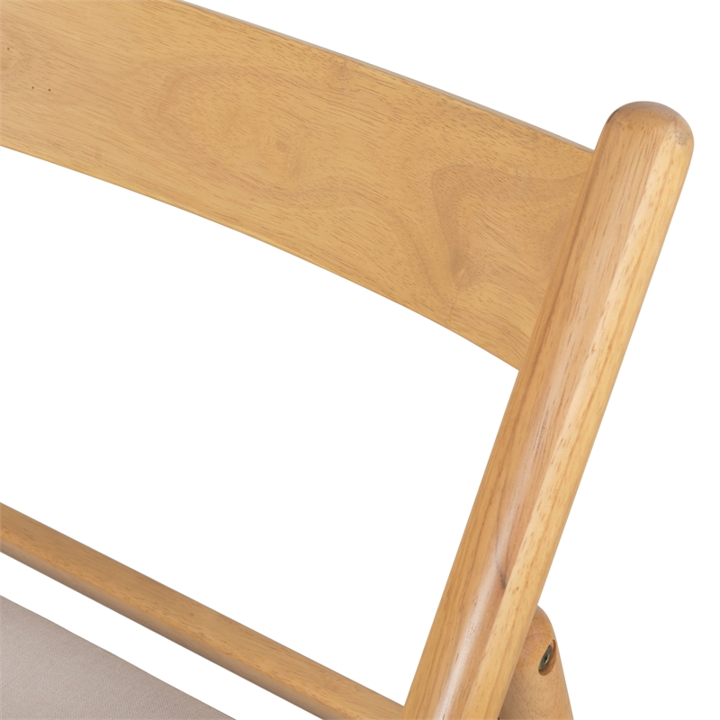 Safavieh Jacie Wood Dining Chair in Natural / White