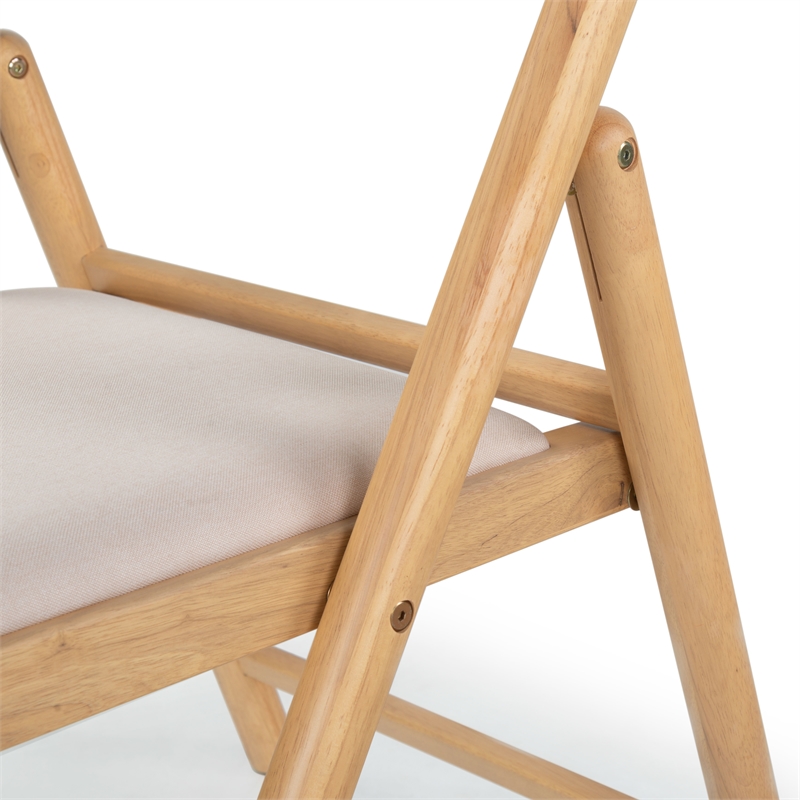 Safavieh Jacie Wood Dining Chair in Natural / White
