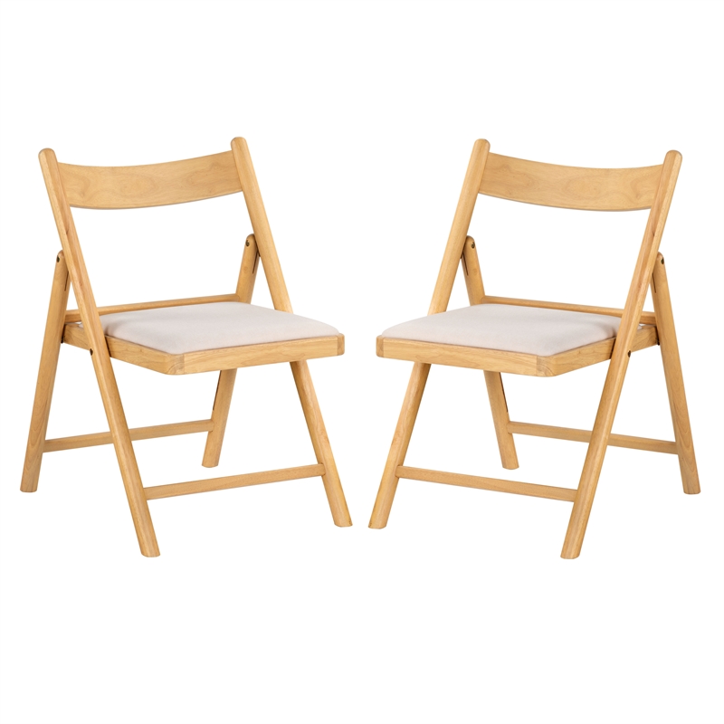 Safavieh Jacie Wood Dining Chair in Natural / White