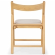 Safavieh Jacie Wood Dining Chair in Natural / White