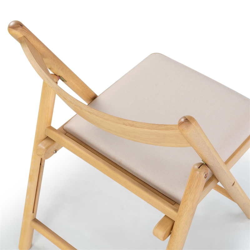 Safavieh Jacie Wood Dining Chair in Natural / White