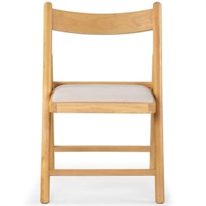Safavieh Jacie Wood Dining Chair in Natural / White