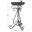 Safavieh Ashlan  Iron Bird Baths in Black