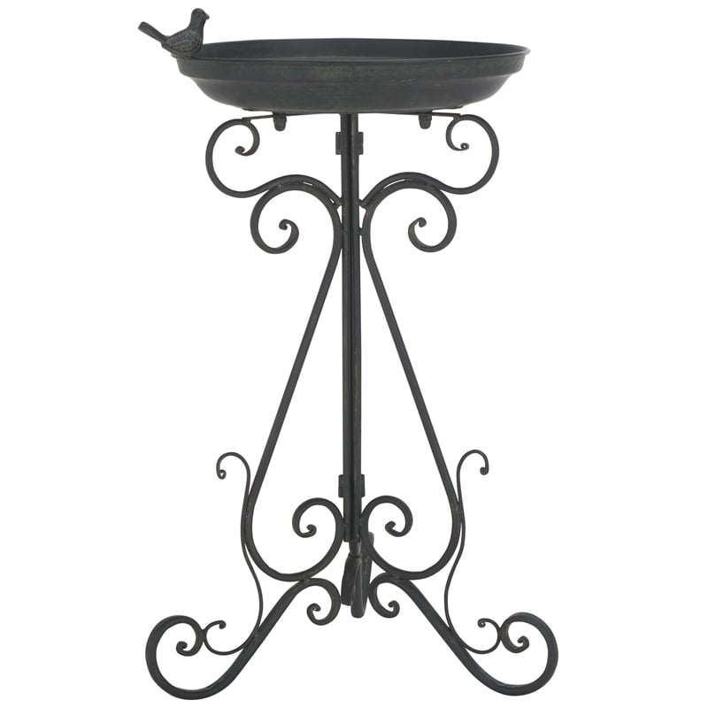 Safavieh Ashlan  Iron Bird Baths in Black