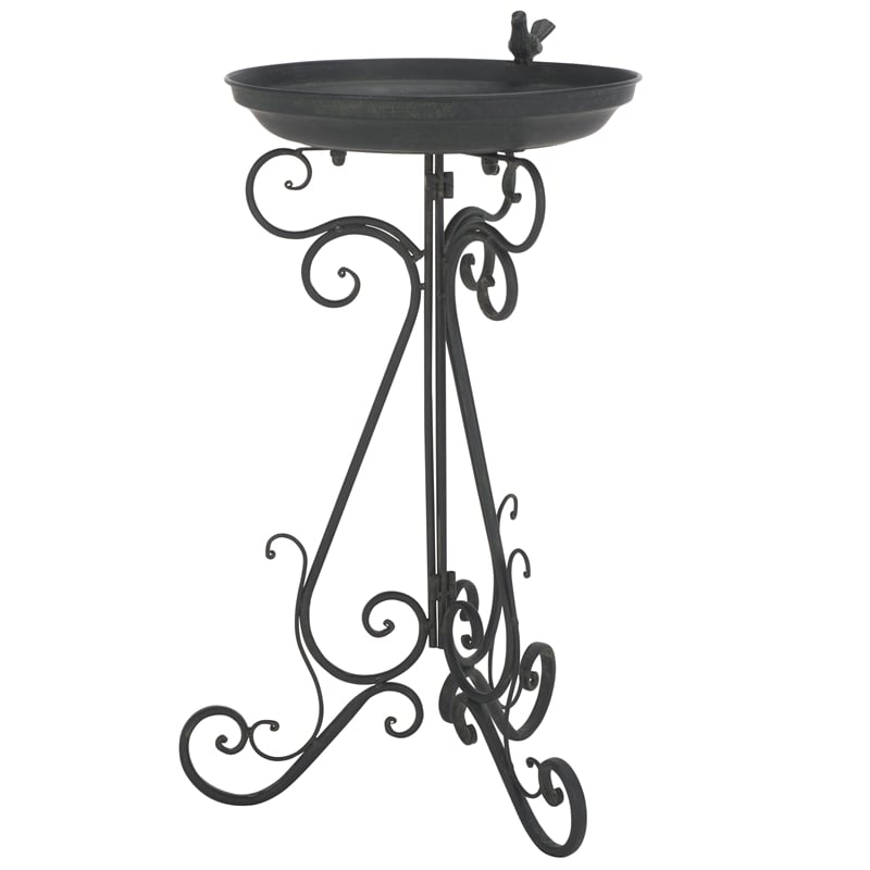Safavieh Ashlan  Iron Bird Baths in Black