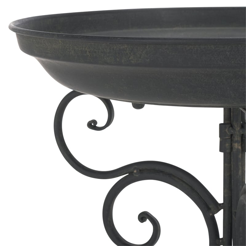 Safavieh Ashlan  Iron Bird Baths in Black